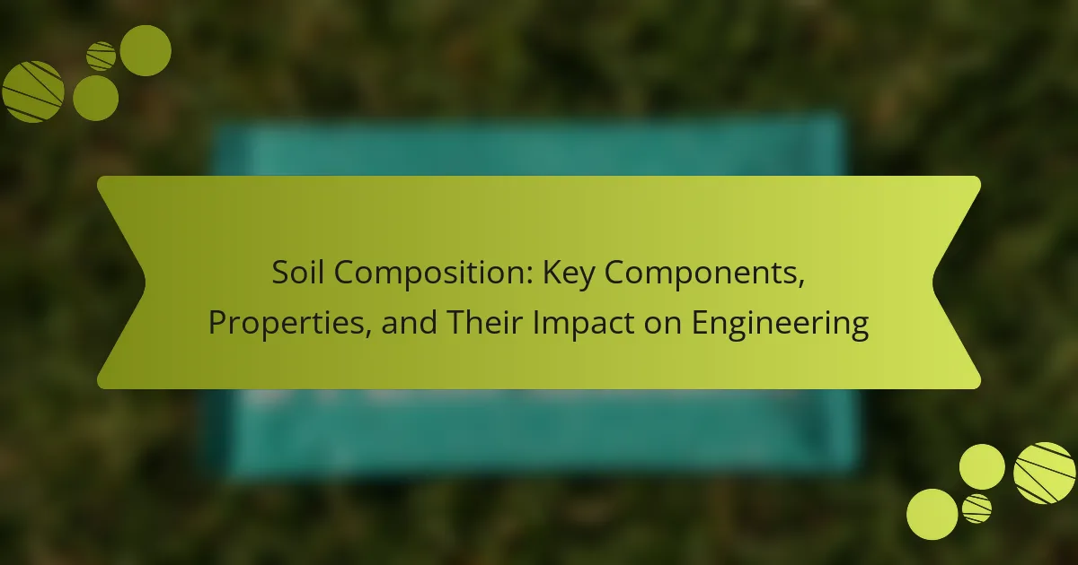 Soil Composition: Key Components, Properties, and Their Impact on Engineering